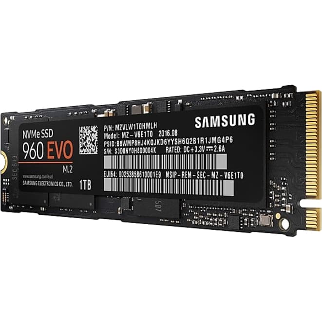 SAMSUNG - SOURCING SAMSUNG 960 EVO 1TB SOLID STATE DRIVE M.2 INTERNAL PCI view 3