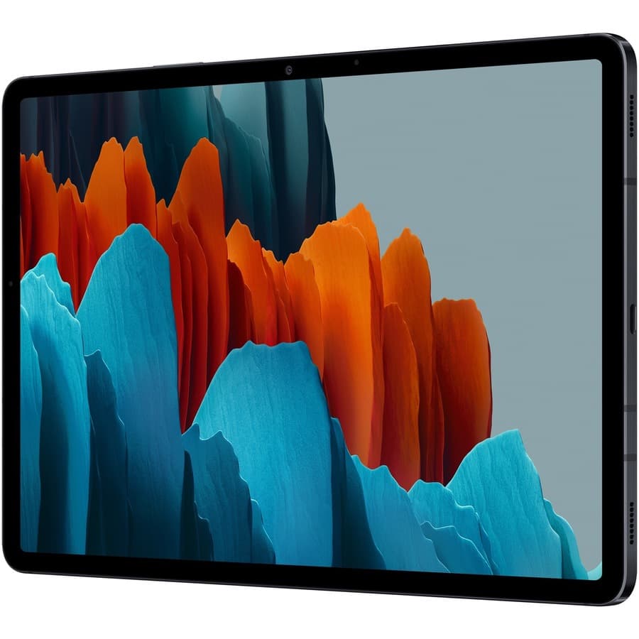 Samsung Galaxy Tab S7 business tablet in black with 128 GB storage and Wi-Fi connectivity