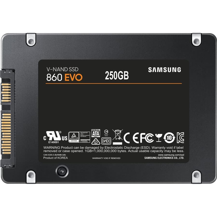 SAMSUNG - SOURCING KIT SAMSUNG 860 EVO 250GB SATA 6GBPS 2.5INCH INTERNAL SOLID STATE view 3