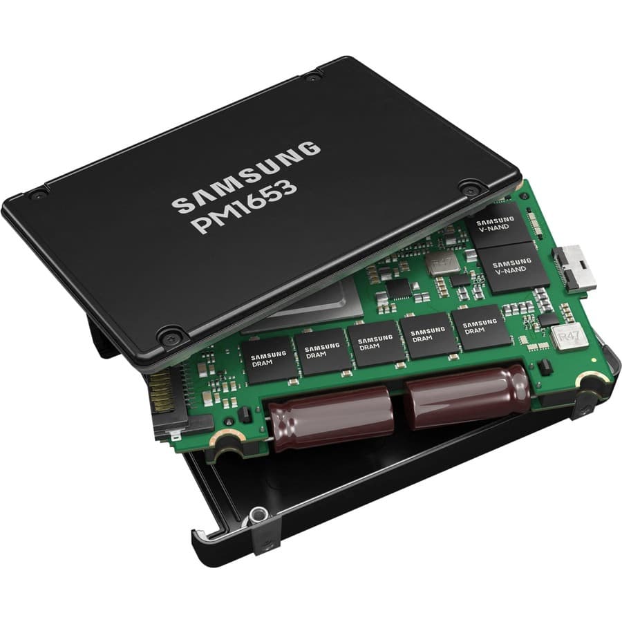 SAMSUNG - SOURCING SAMSUNG PM1653 7.68TB SAS 24GBPS 2.5INCH ENTERPRISE SOLID view 3