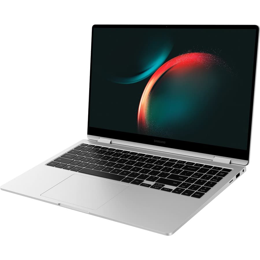Samsung Galaxy Book3 360 15.6-inch silver 2-in-1 notebook with Intel Core i7 and Windows 11 Pro