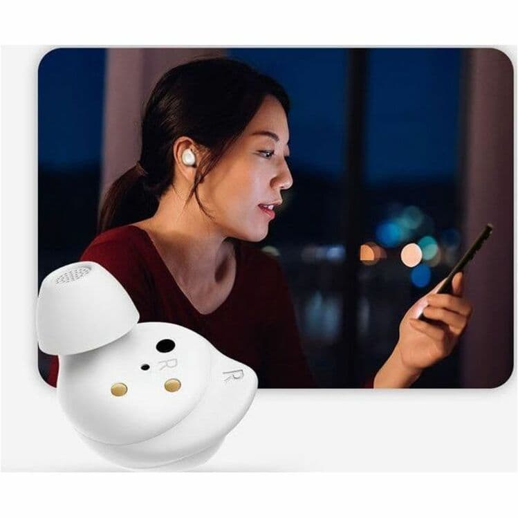 Samsung Galaxy Buds FE White wireless in-ear earbuds with compact charging case