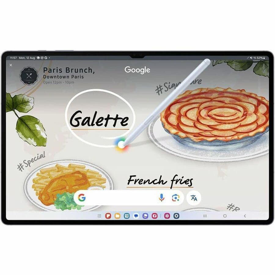 Galaxy Tab S10+ Moonstone Gray business tablet with 12.4-inch display and 512 GB storage