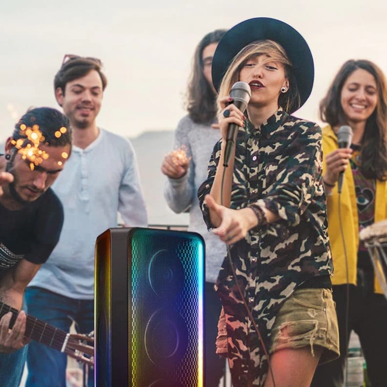 Samsung Sound Tower 1700W Black MX-ST90B/ZA tower speaker for high-output party audio