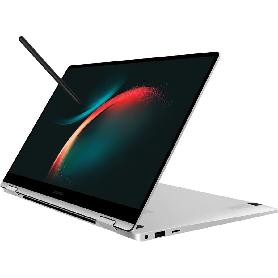 Samsung Galaxy Book3 360 15.6-inch silver 2-in-1 notebook with Intel Core i7 and Windows 11 Pro