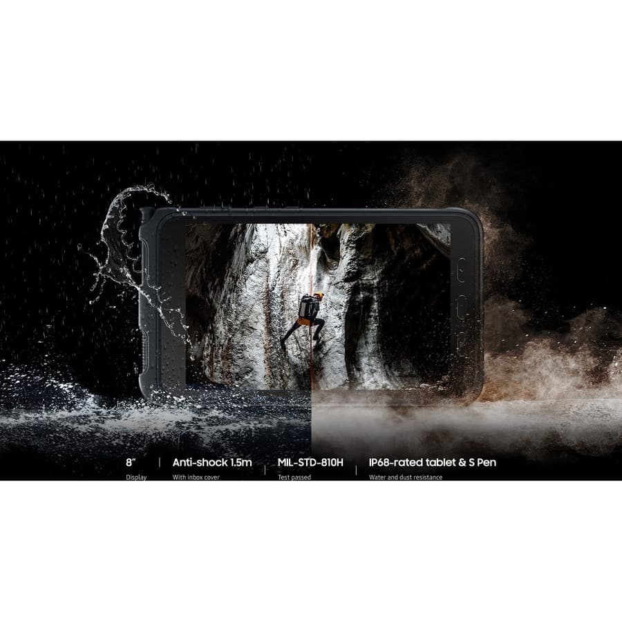 Samsung Galaxy Tab Active3 rugged tablet in black with Wi-Fi and 64 GB storage