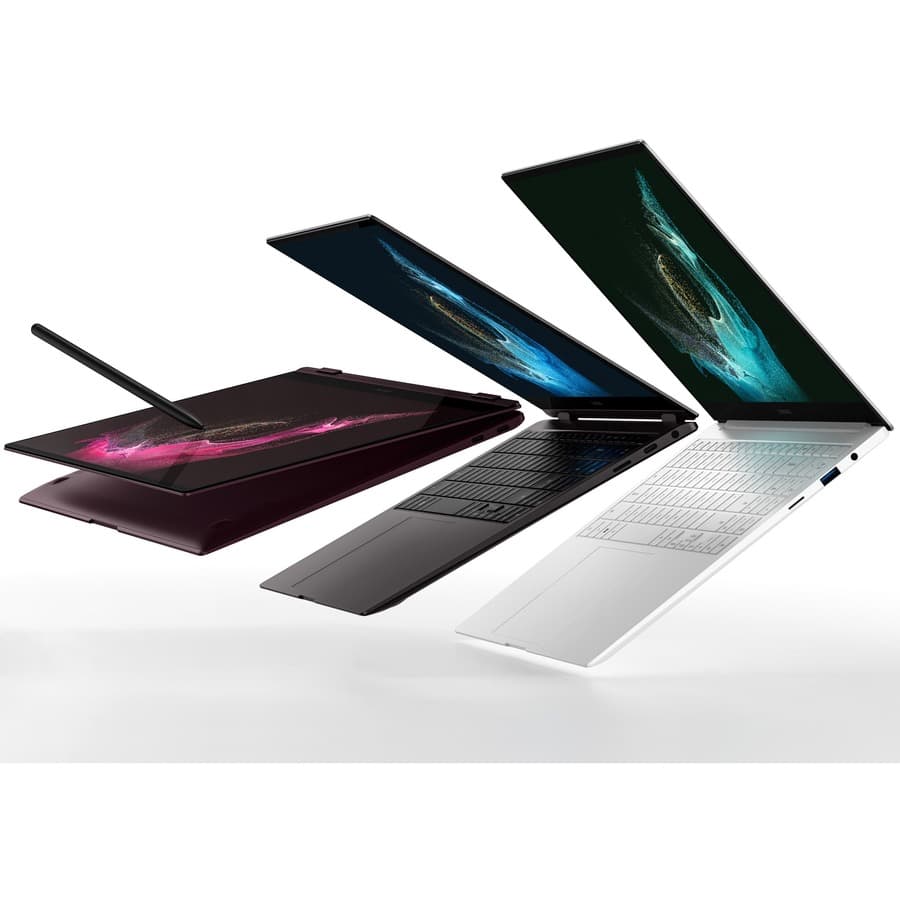 Samsung Galaxy Book2 Pro 15.6-inch laptop with Intel Core i7-1260P, Iris Xe graphics, and Windows 11 Pro