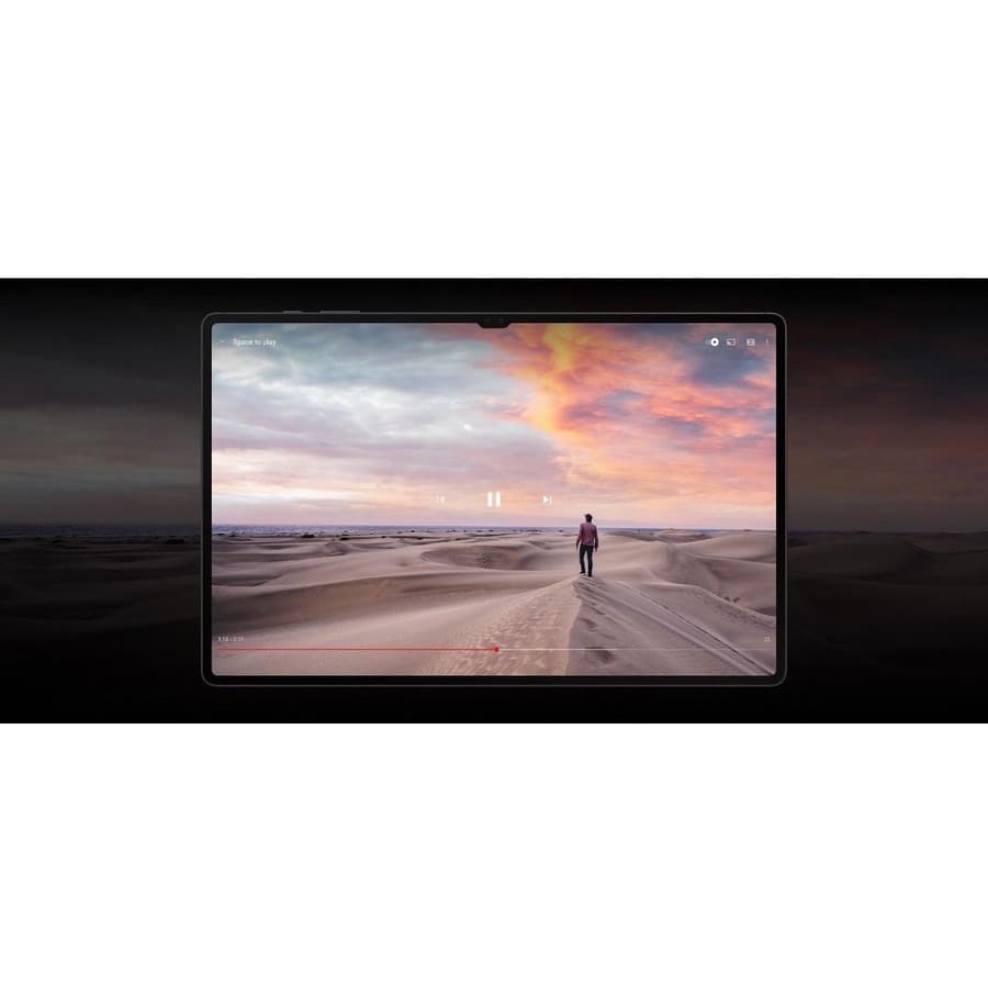 Samsung Galaxy Tab S8+ 5G business tablet in graphite with large AMOLED display