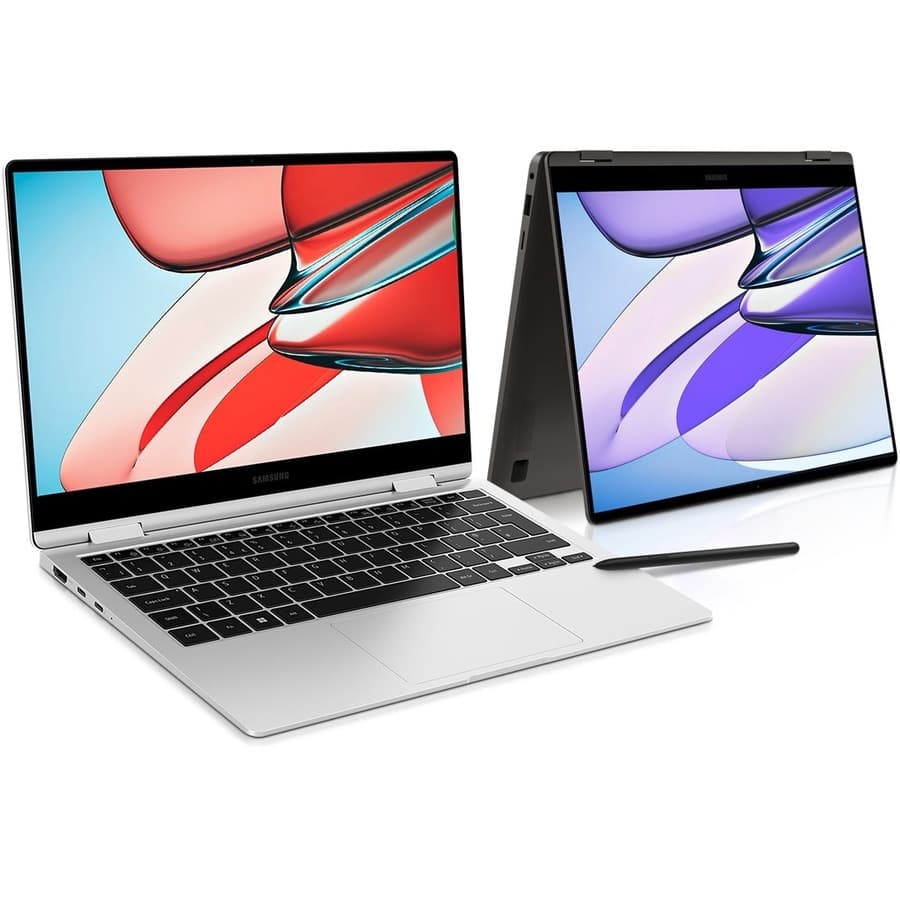 Samsung Galaxy Book3 360 15.6-inch silver 2-in-1 notebook with Intel Core i7 and Windows 11 Pro