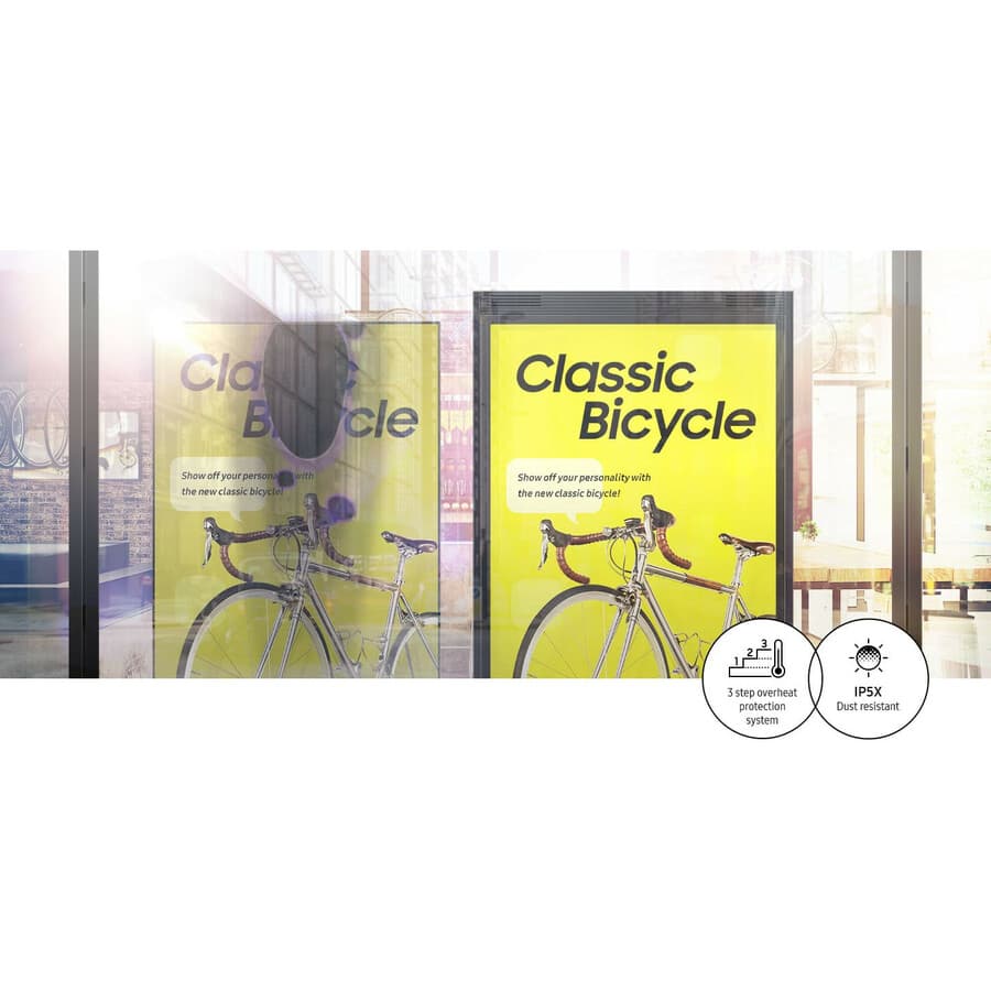 SAMSUNG COMMERCIAL LARGE FORMAT 46IN DOUBLE-SIDED INDOOR HIGH BRIGHT SEMI-OUTDOOR SMART SIGNAGE view 13