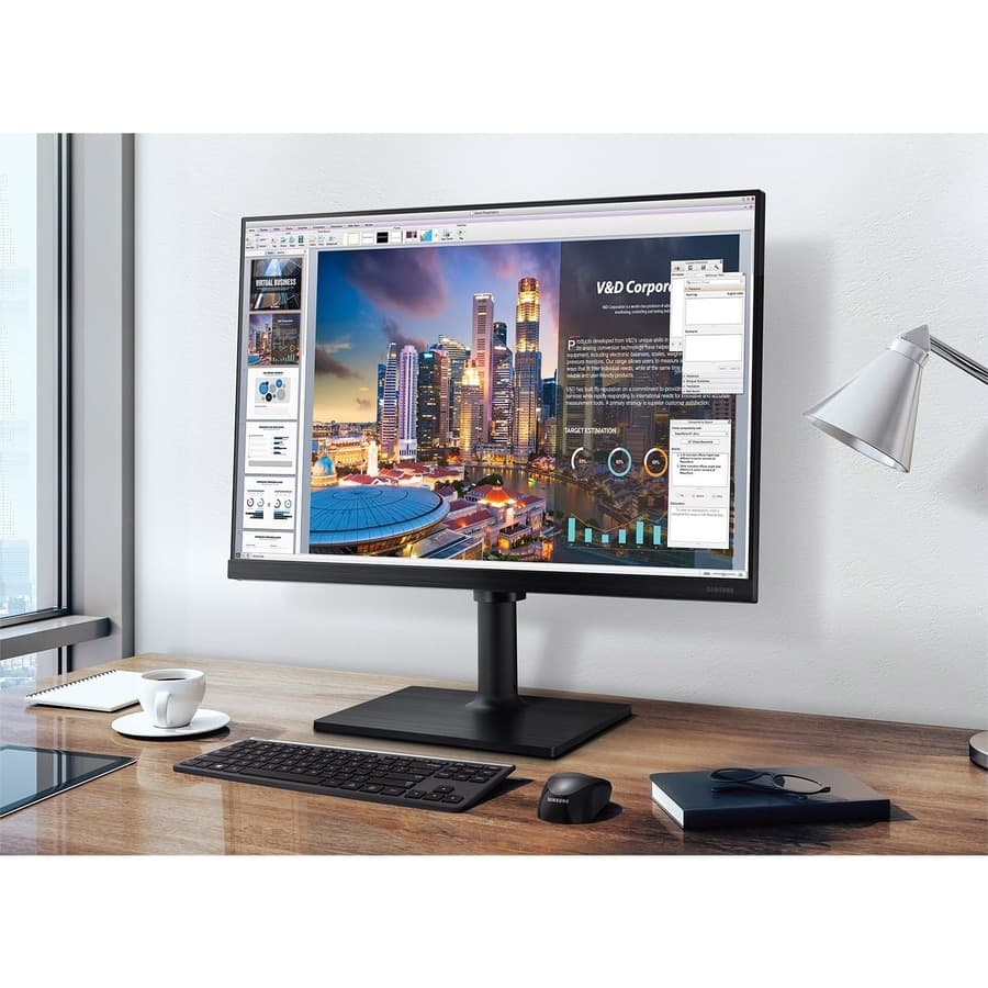 Samsung 27-inch Full HD IPS desktop monitor with flat panel design