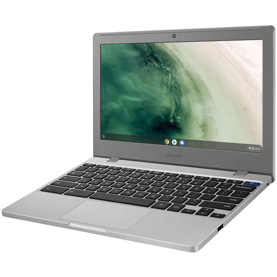 Samsung Chromebook 4 XE310XBA-KD1US in platinum with 11.6 inch display