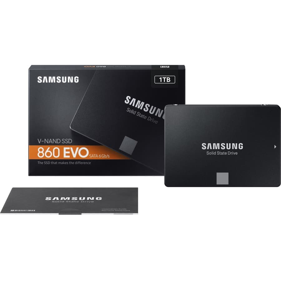 Samsung 860 EVO 1 TB 2.5-inch SATA internal SSD for notebook and desktop upgrades