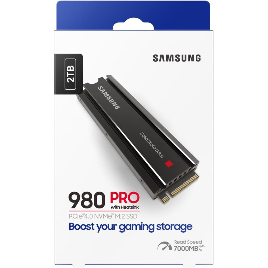 Samsung 980 PRO 2 TB M.2 PCIe 4.0 x4 SSD with integrated heatsink