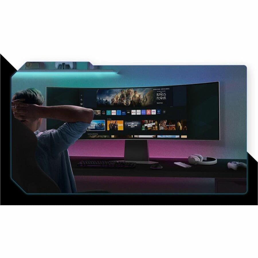 Samsung Odyssey G95SC 49-inch curved OLED ultrawide monitor with DQHD resolution