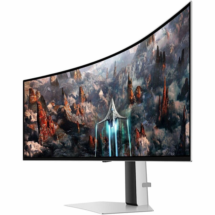 Samsung 49-inch curved OLED ultrawide monitor with 5,120 x 1,440 resolution