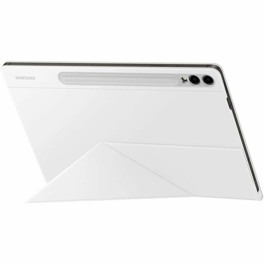 Samsung Tab S10+ S9+ S9 FE+ Smart Book Cover in black folded into stand position