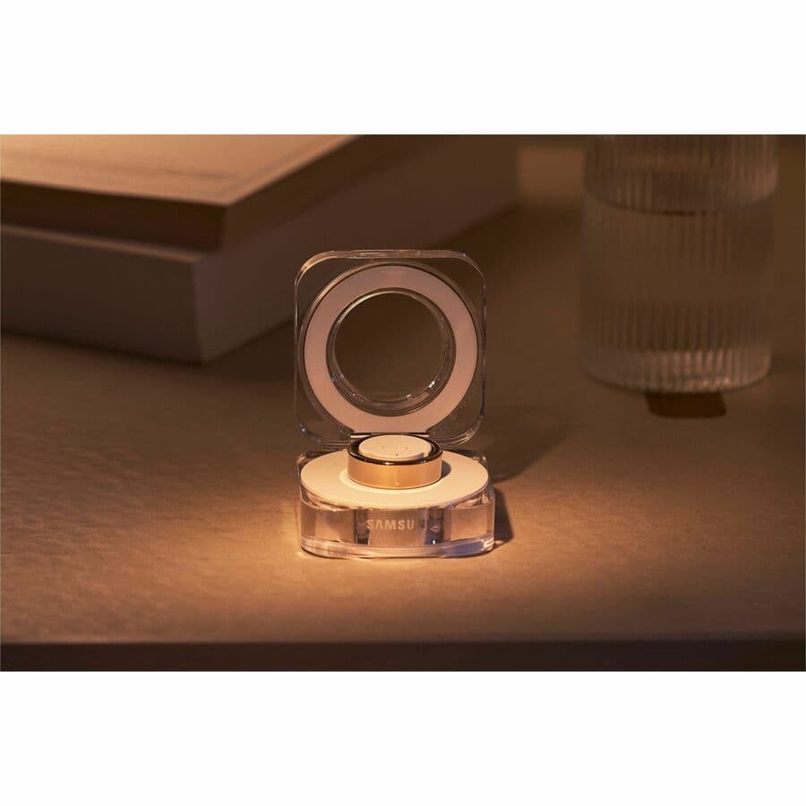 Samsung Galaxy Ring Size 7 Gold titanium wearable ring for sleep and wellness tracking