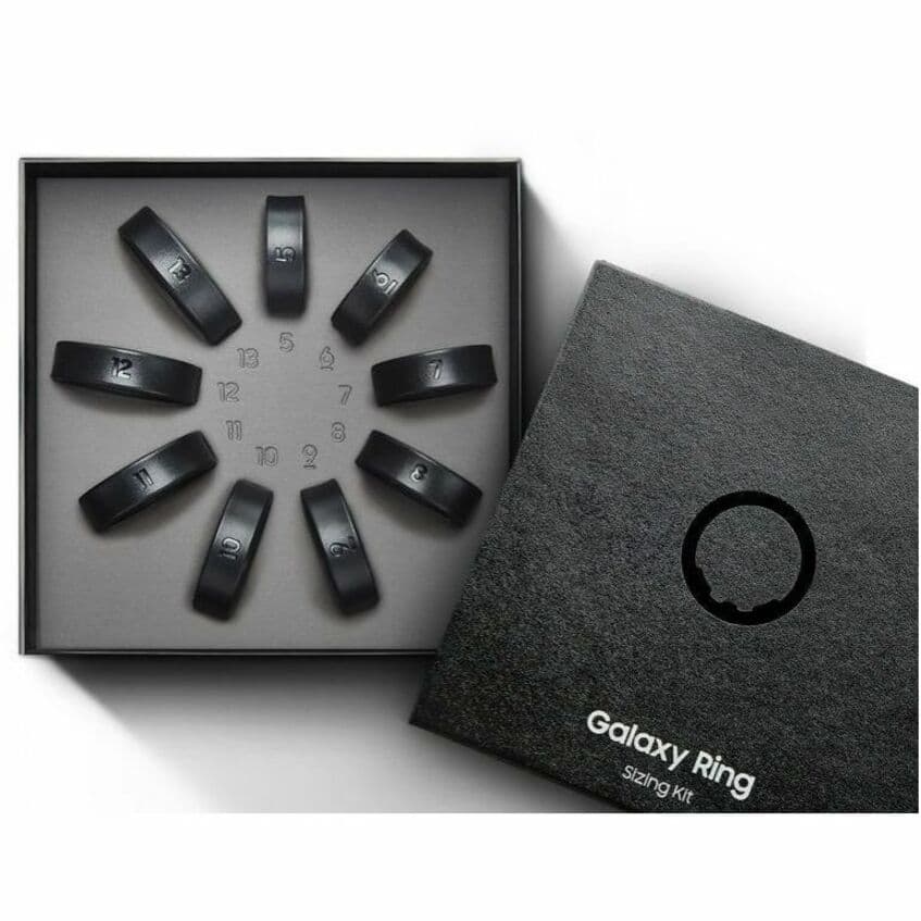 Samsung Galaxy Ring Size 12 in Black, discreet screen-free wearable for wellness tracking