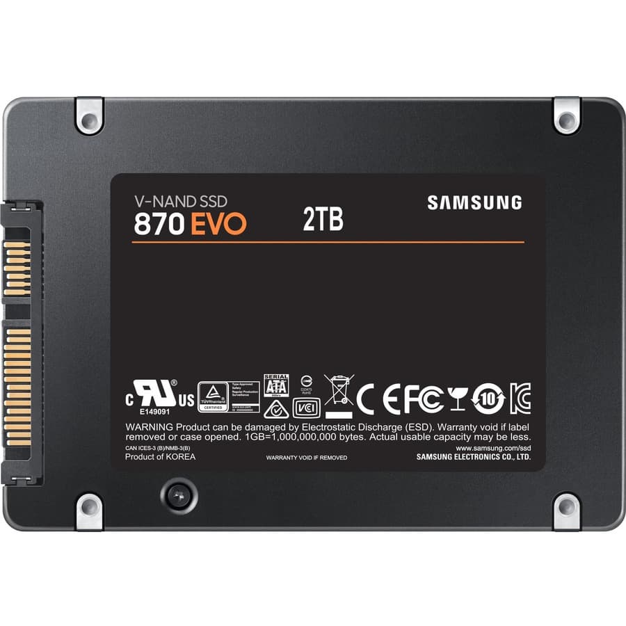 Samsung 2 TB 870 EVO SATA III 2.5-inch internal SSD
