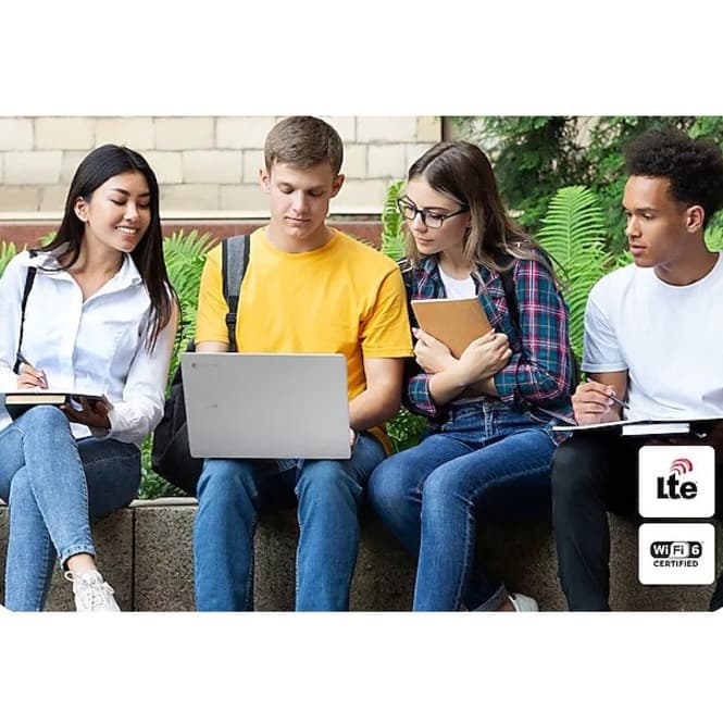 Samsung 14 inch Galaxy Chromebook Go with Intel Celeron N4500 and 64 GB storage