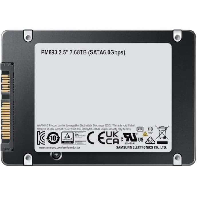 SAMSUNG - SOURCING SAMSUNG PM893 7.68 TB SSD 2.5 INTERNAL SATA SERVER STORAGE view 5