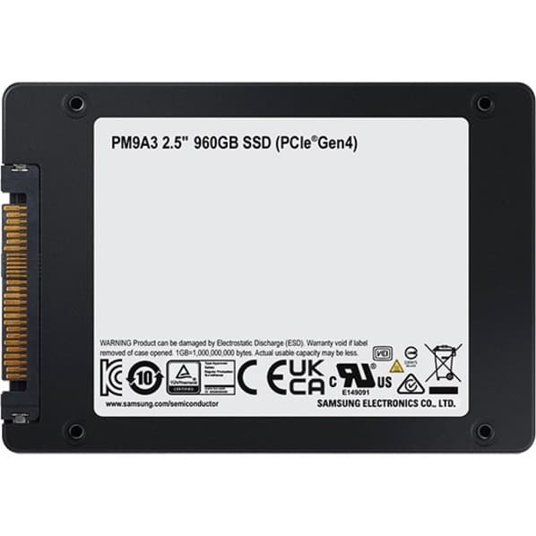 SAMSUNG - SOURCING SAMSUNG PM9A3 960 GB SSD 2.5 INTERNAL U.2 SERVER STORAGE view 5