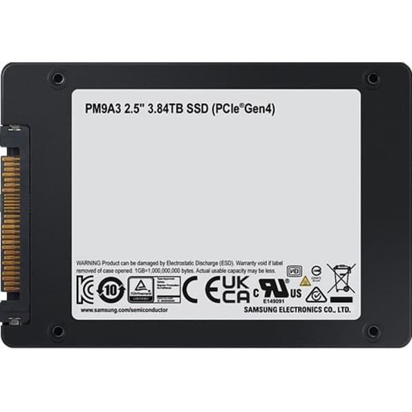 SAMSUNG - SOURCING SAMSUNG PM9A3 3.84 TB SSD 2.5 INTERNAL U.2 SERVER STORAGE view 5