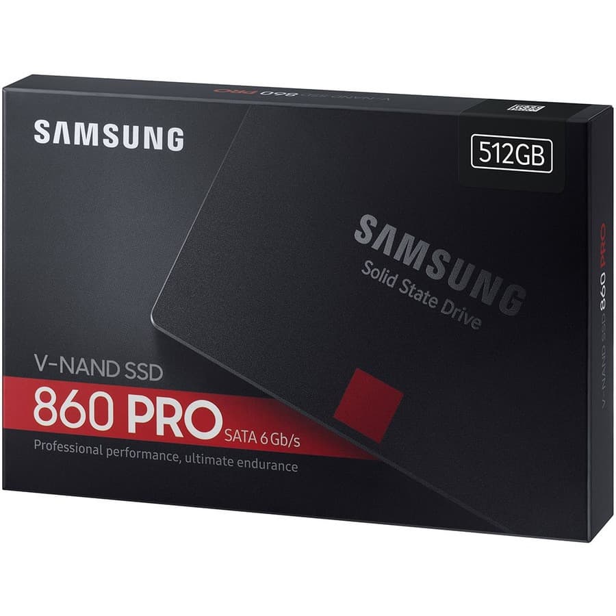 Samsung 860 PRO 512 GB 2.5-inch SATA internal SSD for workstation storage
