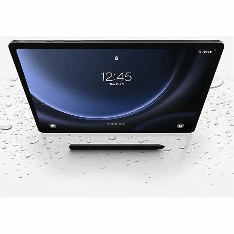Samsung Galaxy Tab S9 FE+ 8GB 128GB Wi‑Fi tablet in gray with large display