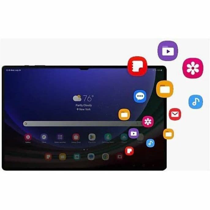 Samsung Galaxy Tab S9 FE+ 256GB business tablet with large display and gray finish