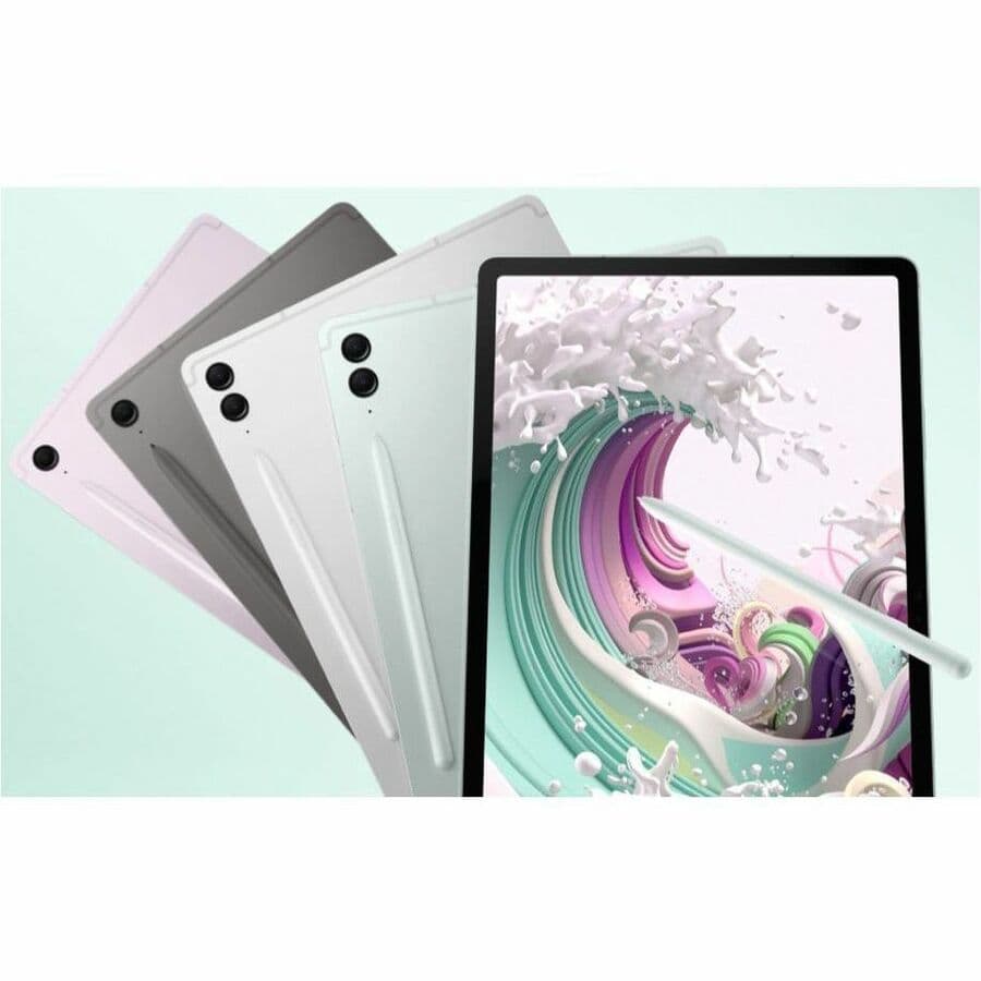 Samsung Galaxy Tab S9 FE commercial tablet in gray with 10.9-inch display