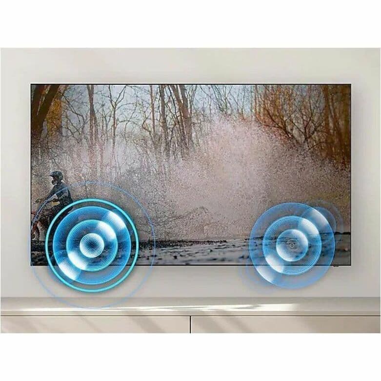 Samsung 55-inch CU8000 Crystal UHD 4K smart TV with slim black bezel