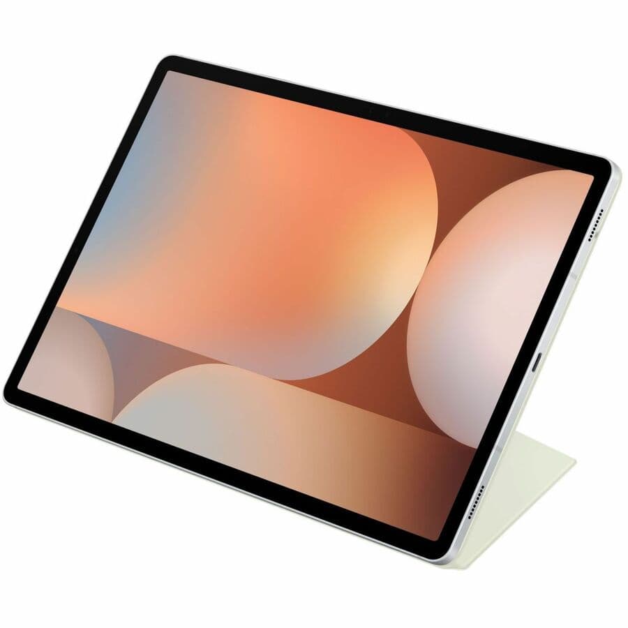 Samsung Galaxy Tab S10+ Smart Book Cover in orange, slim folio tablet case with magnetic attachment