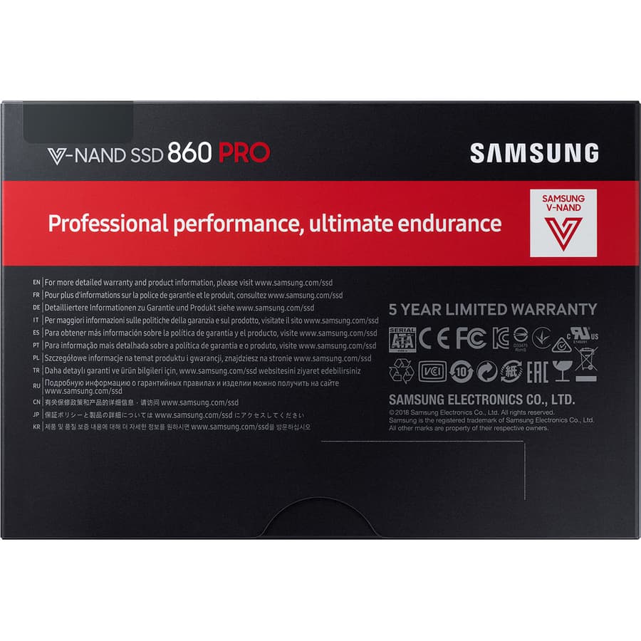 SAMSUNG - SOURCING KIT SAMSUNG 860 PRO 1TB SATA 6GBPS 2.5INCH MLC INTERNAL SOLID view 7