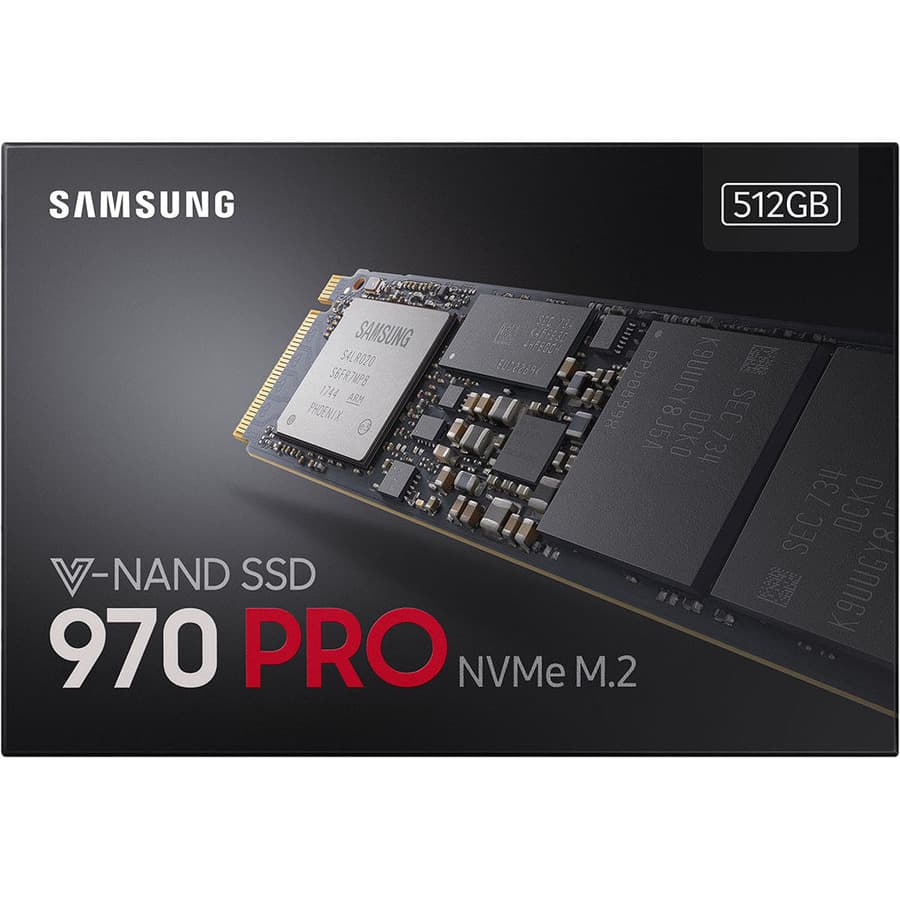 Samsung 970 PRO 512 GB M.2 2280 internal NVMe SSD for desktop and workstation upgrades