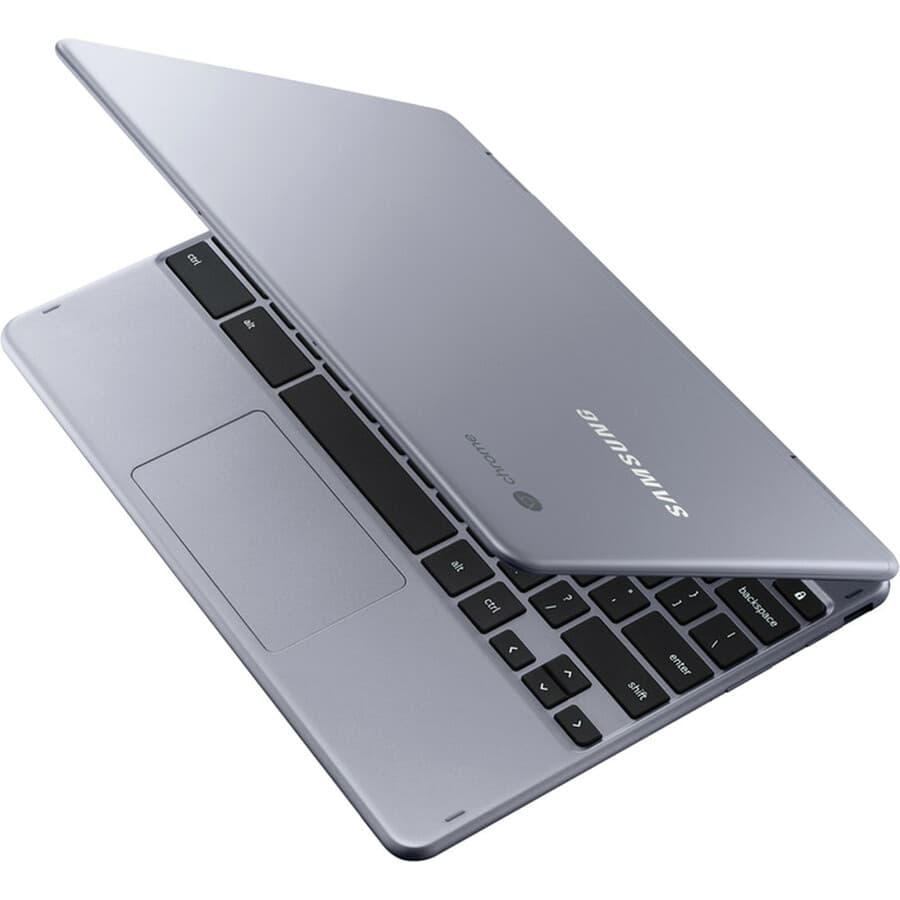 Samsung Chromebook Plus commercial 2-in-1 laptop in stealth finish with 360-degree hinge and LTE support