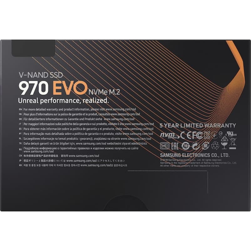 Samsung 970 EVO 1 TB M.2 2280 PCIe internal SSD in white