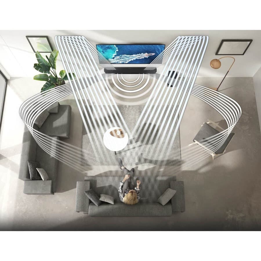 Samsung HW-Q600B/ZA Q-Series 3.1.2-channel Dolby Atmos soundbar in black