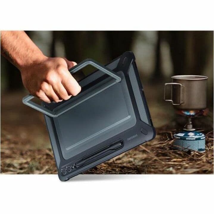 Samsung Galaxy Tab S9+ outdoor cover in black for commercial tablet protection