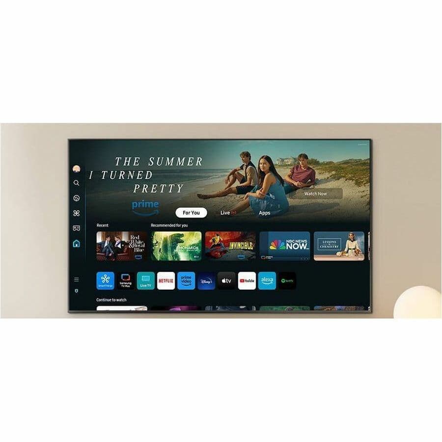 Samsung 65-inch Neo QLED 4K Smart TV with 120 Hz refresh rate and slim black bezel