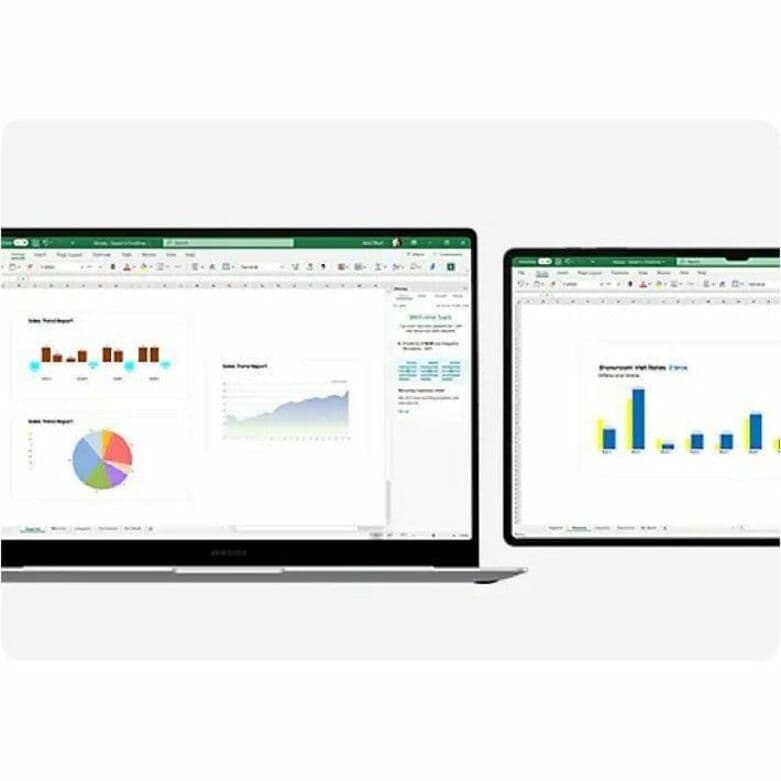 Samsung Galaxy Book4 Pro 16 business laptop in Moonstone Gray with Intel Core Ultra 7 and 32 GB memory