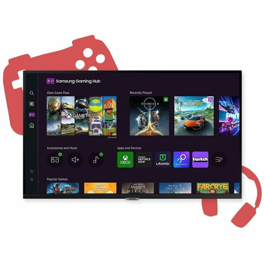 Samsung 32 Smart Monitor M5 M50D with Full HD 1080p display and 60 Hz refresh rate