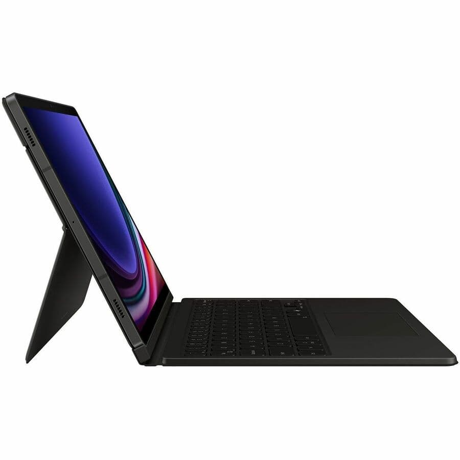 Samsung black book cover for Tab S10 FE, Tab S9 FE, and Tab S9 tablets