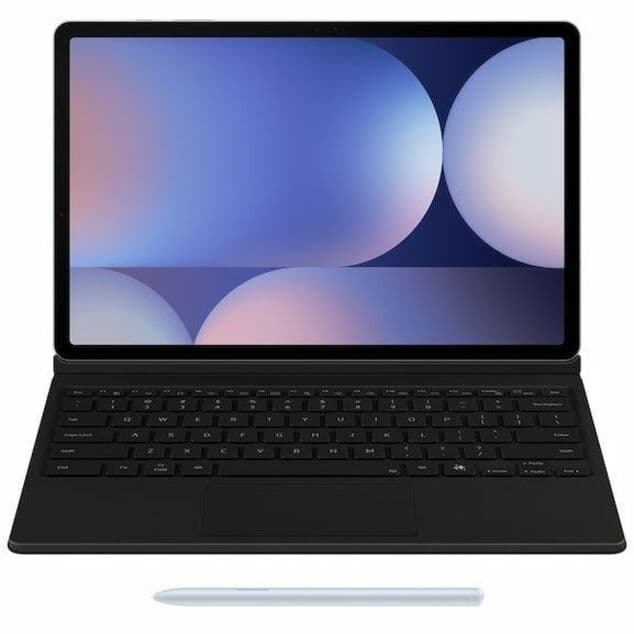 Black Samsung Book Cover Keyboard for Tab S10 Plus S9 Plus and S9 FE Plus with AI Key