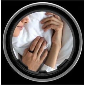 Samsung Galaxy Ring Size 8 Black titanium smart ring for wellness tracking