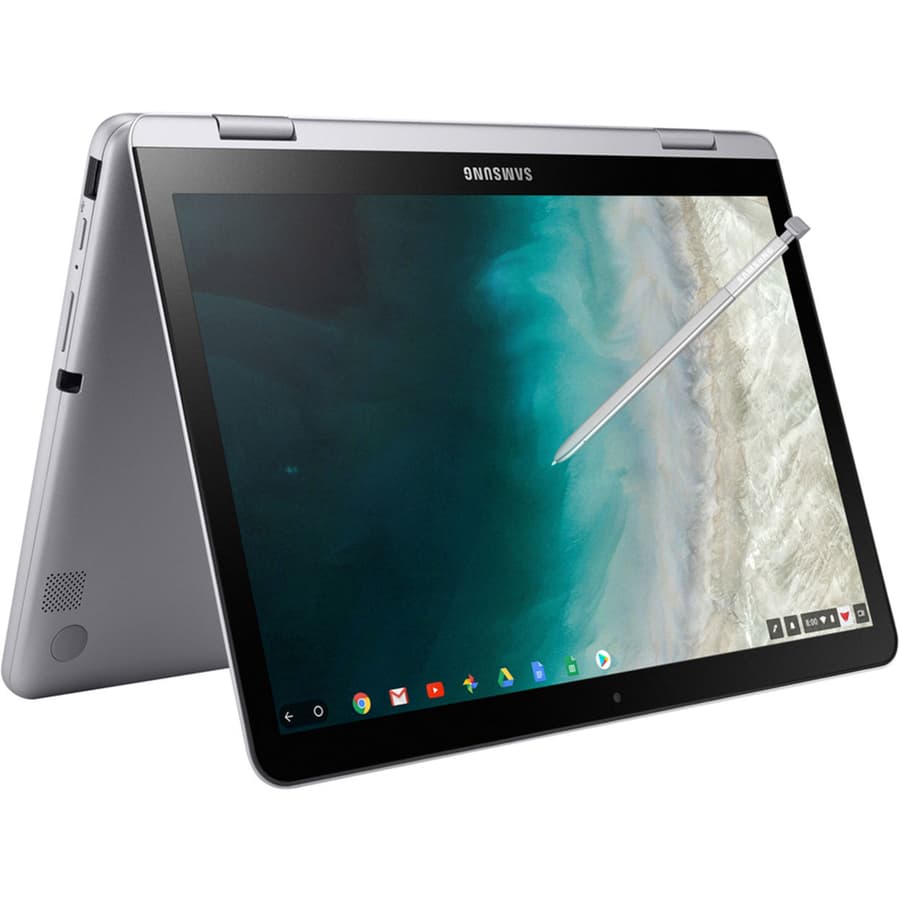 Samsung Chromebook Plus V2 2-in-1 convertible laptop with Chrome OS and Intel Celeron 3965Y