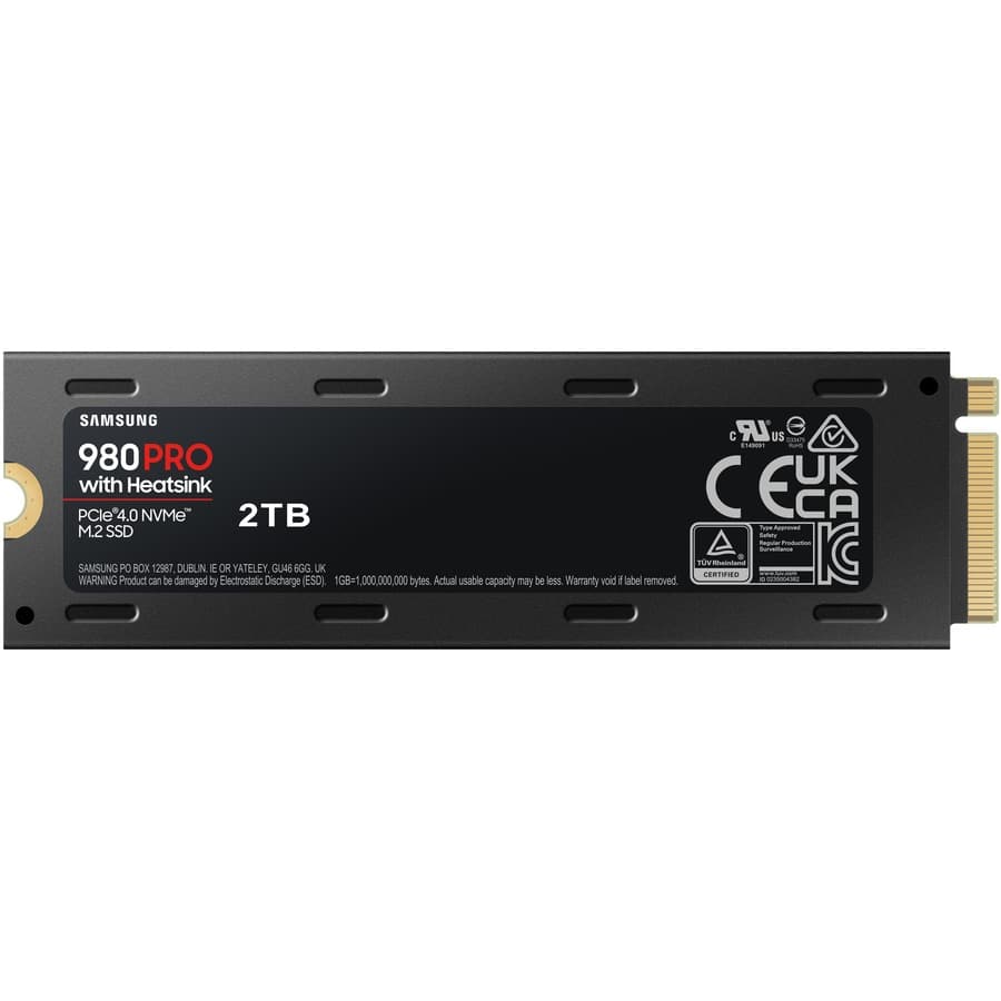 Samsung 980 PRO 2 TB M.2 PCIe 4.0 x4 SSD with integrated heatsink