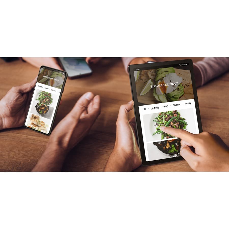 Samsung Tab A8 business tablet in dark gray with 32 GB storage