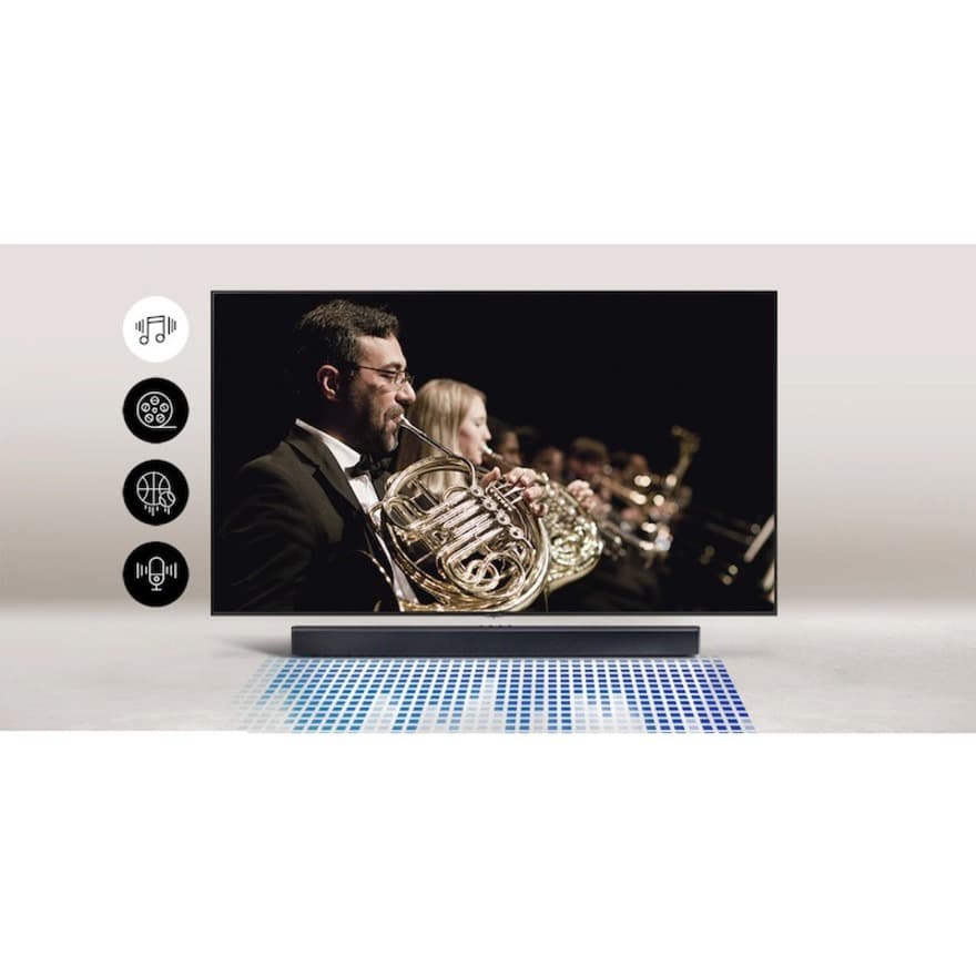 Samsung HW-C450/ZA black 2.1-channel soundbar for TV audio